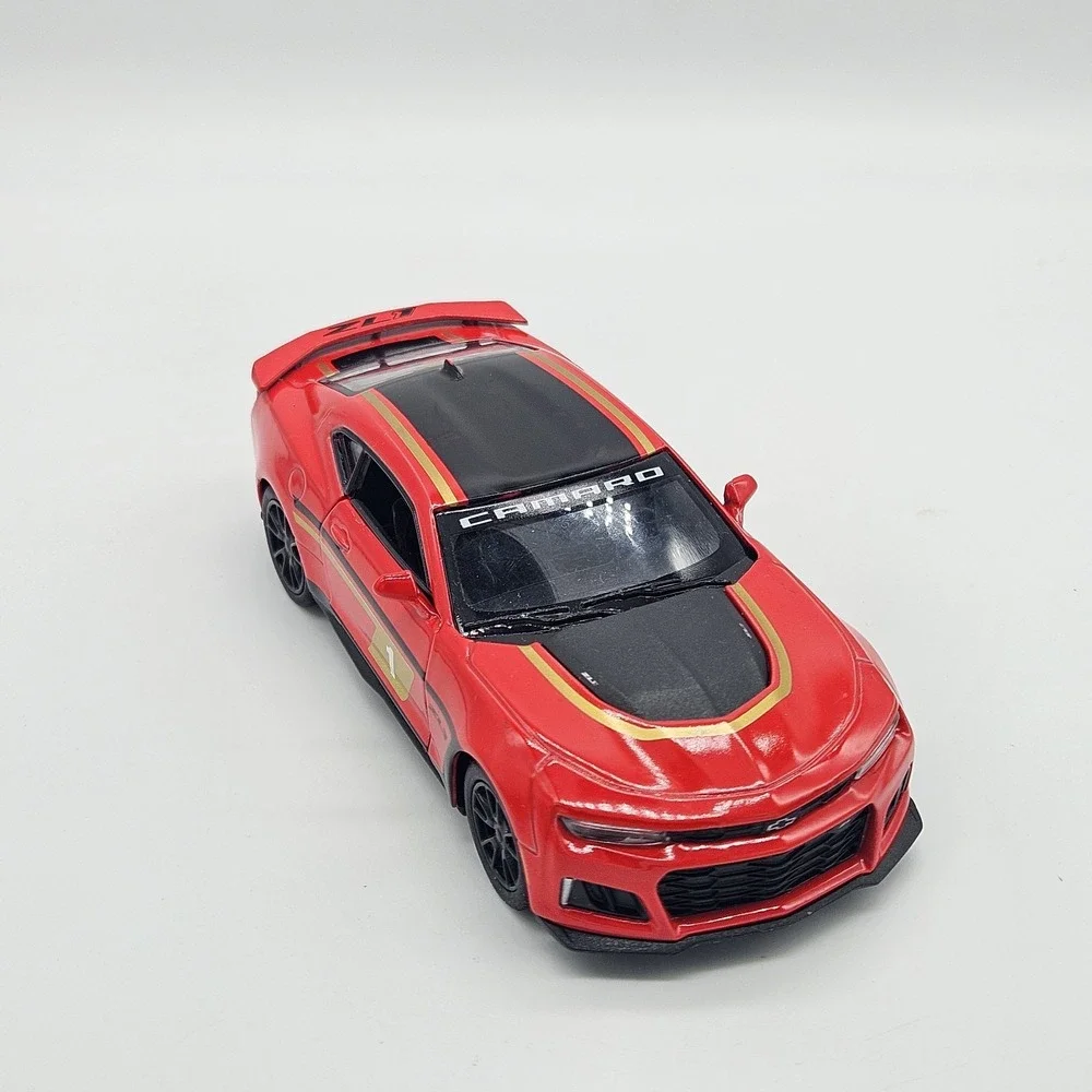 Kinsmart 2017 Chevrolet Camaro ZL1 Diecast Toy Car Red 1:38 Scale Pull Back